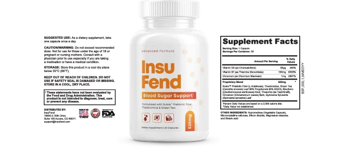 InsuFend Product Label